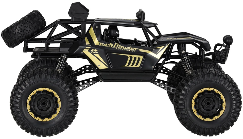 Ikonka RC automobilis Rock Crawler 2.4GHz 1:8 51cm juodas