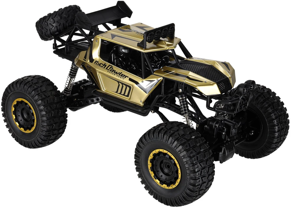 Ikonka RC automobilis Rock Crawler 2.4GHz 1:8 51cm aukso spalvos