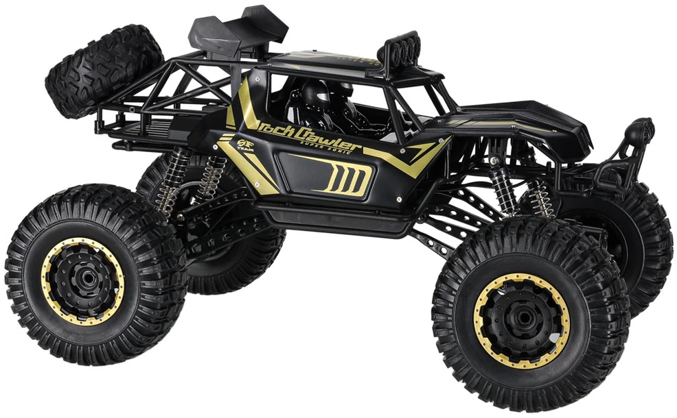 Ikonka RC automobilis Rock Crawler 2.4GHz 1:8 51cm juodas