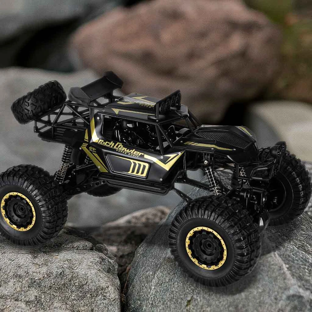 Ikonka RC automobilis Rock Crawler 2.4GHz 1:8 51cm juodas