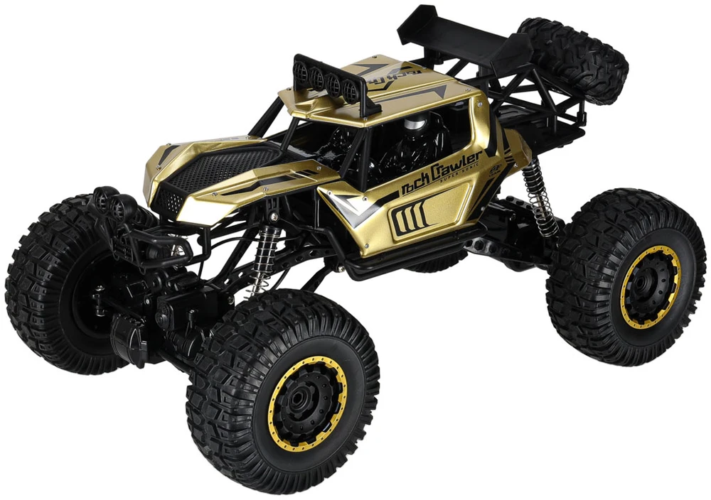 Ikonka RC automobilis Rock Crawler 2.4GHz 1:8 51cm aukso spalvos