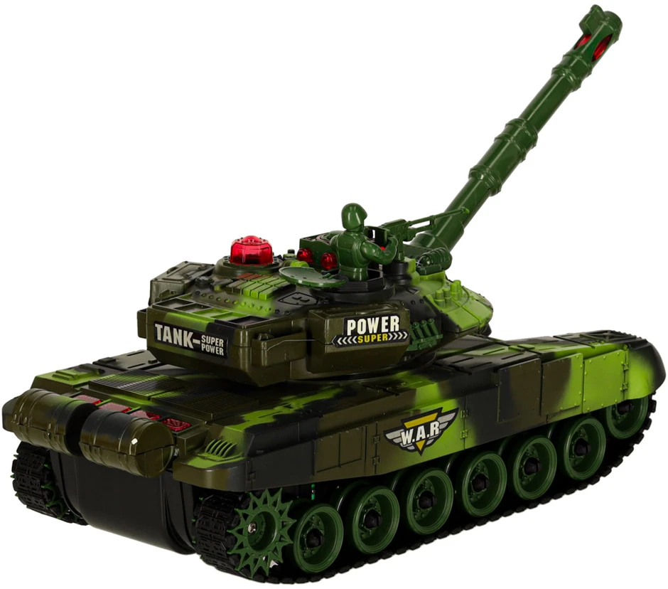 Ikonka RC karo tankas 9993 2,4 GHz miško kamufliažas