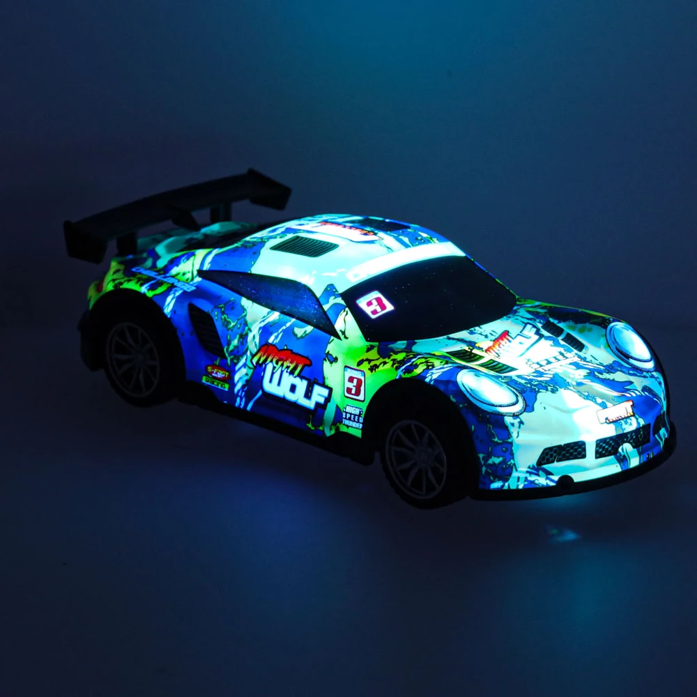 Ikonka RC sportinis automobilis mėlynos ir žalios spalvos