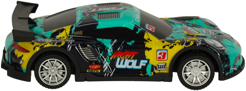 Ikonka RC sportinis automobilis mėlynos ir žalios spalvos
