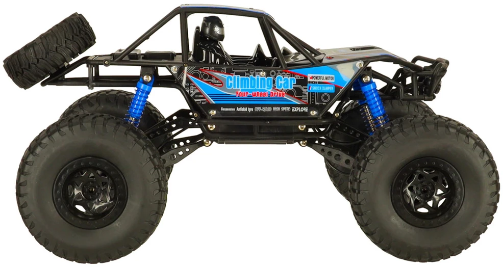 Ikonka RC vikšrinis laipiojimo automobilis 1:10 4WD 48cm mėlynos spalvos