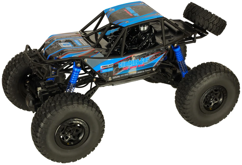 Ikonka RC vikšrinis laipiojimo automobilis 1:10 4WD 48cm mėlynos spalvos