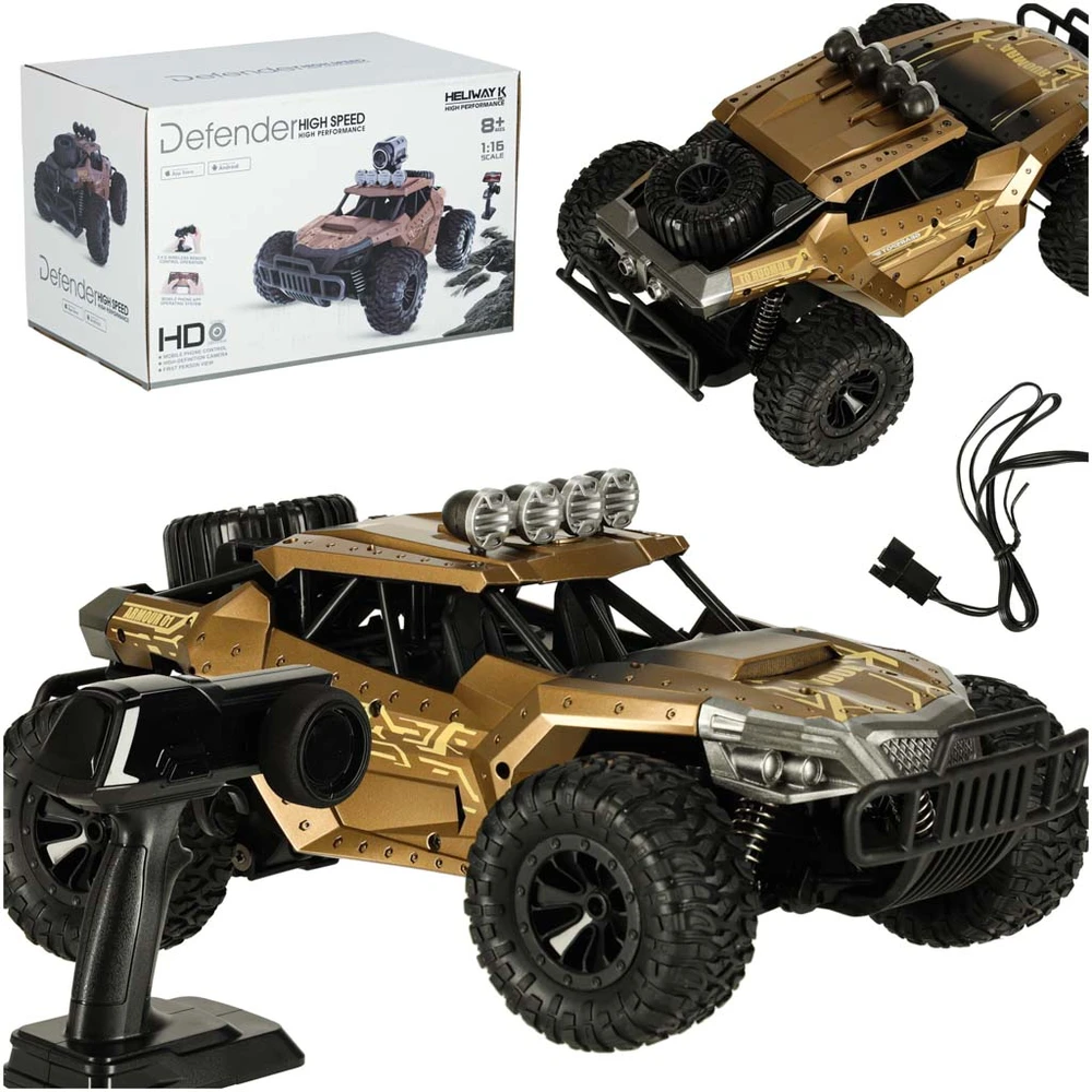 Ikonka RC visureigis drifto automobilis 20 km/h rudas
