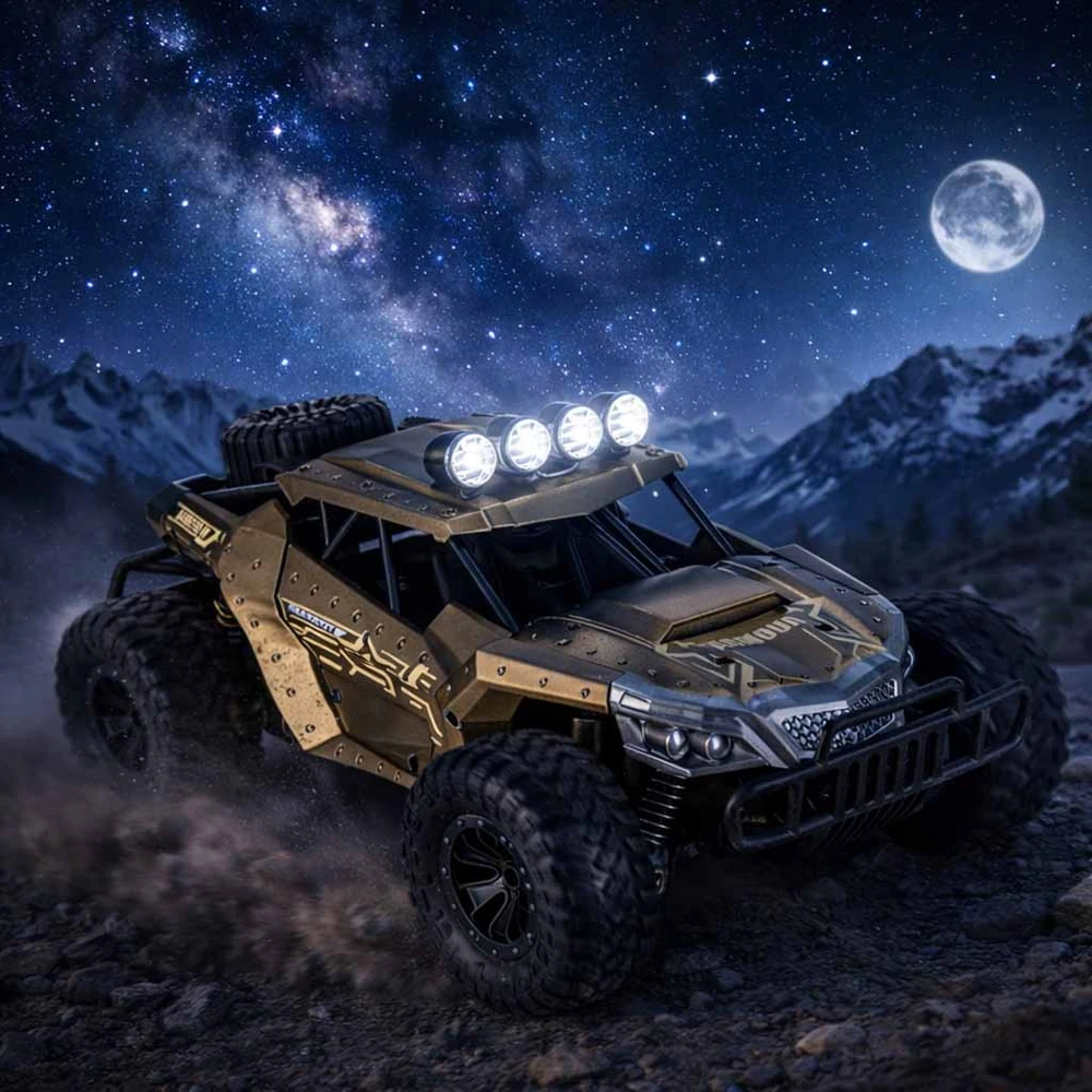 Ikonka RC visureigis drifto automobilis 20 km/h rudas
