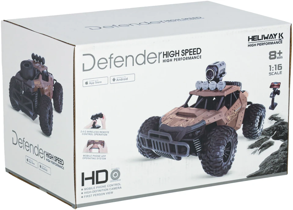 Ikonka RC visureigis drifto automobilis 20 km/h rudas