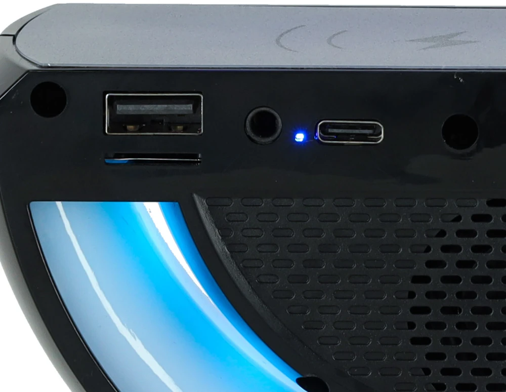 Ikonka RGB LED įkrovimo šviesos indukcinis radijas