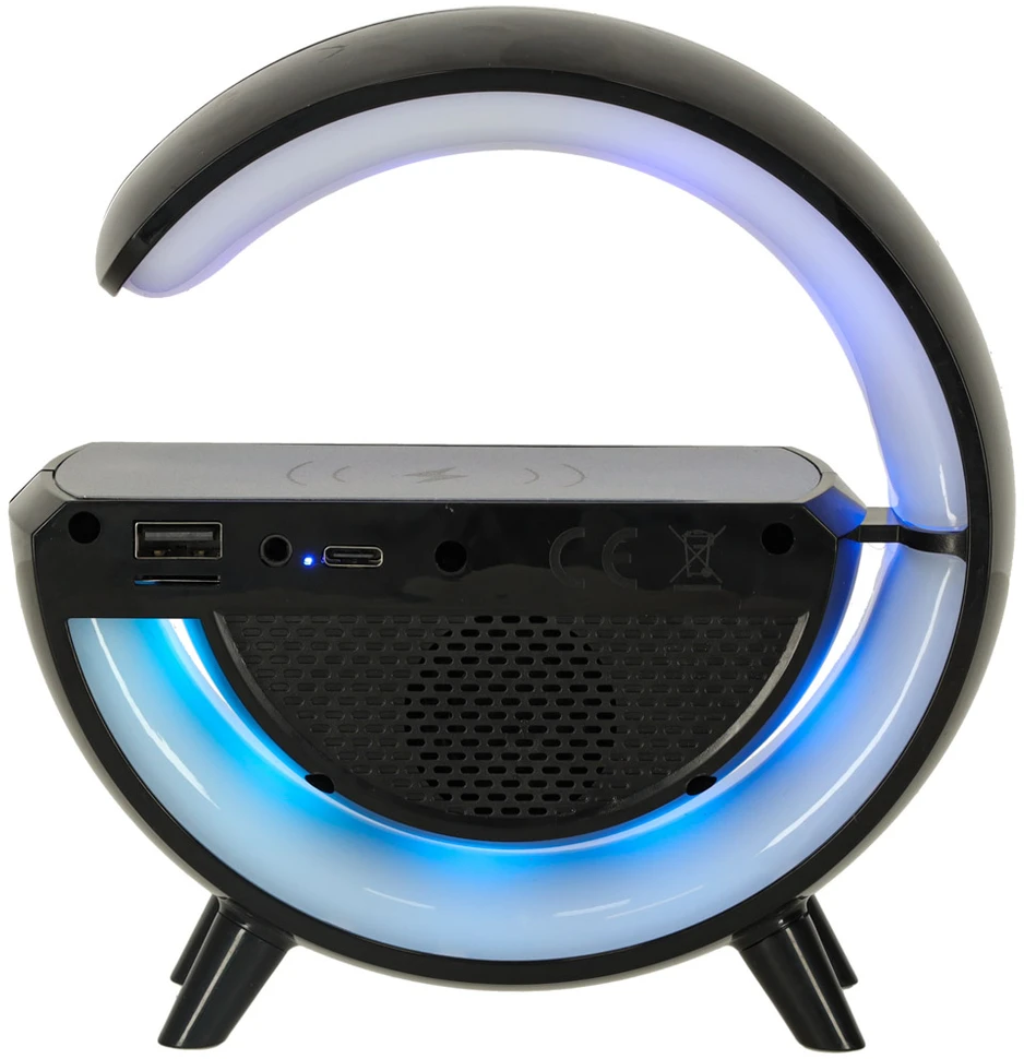 Ikonka RGB LED įkrovimo šviesos indukcinis radijas