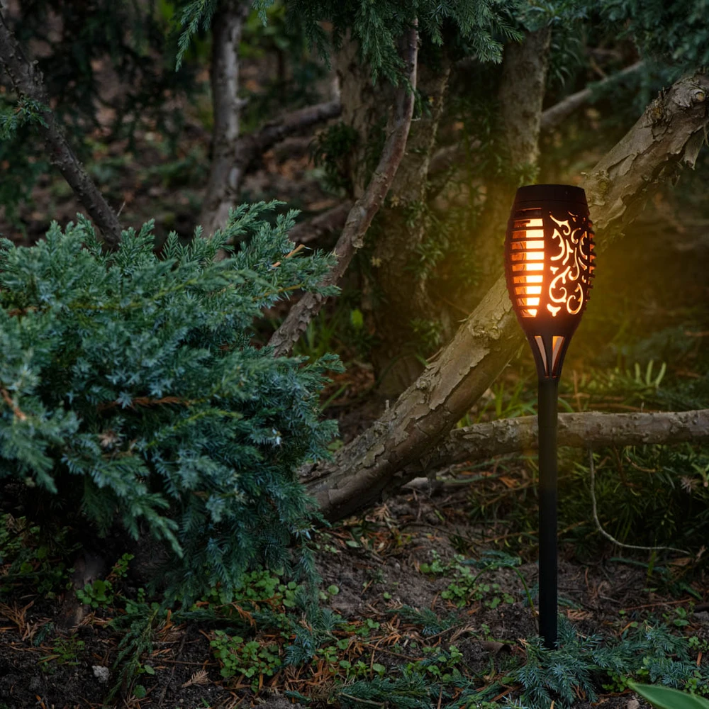 Ikonka Saulės sodo žibintuvėliai 12LED 4vnt.