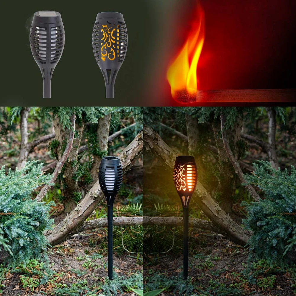Ikonka Saulės sodo žibintuvėliai 12LED 4vnt.