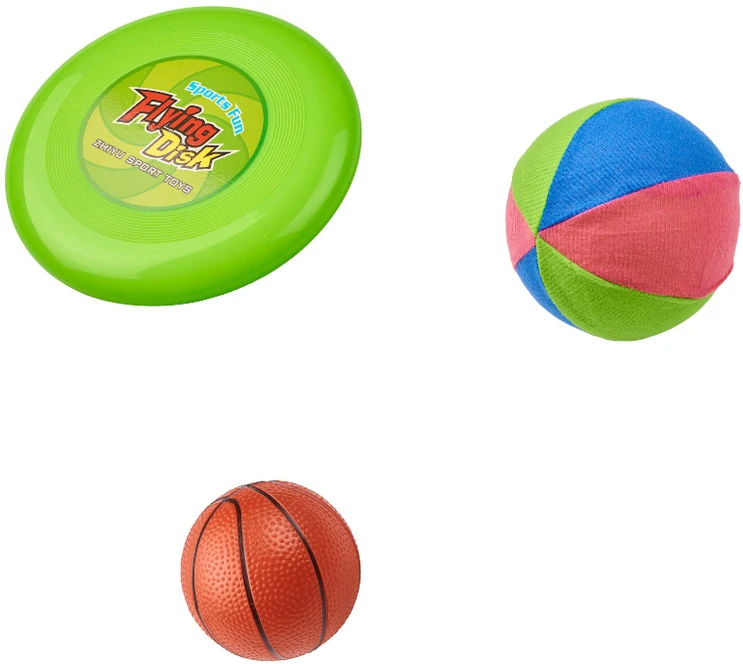 Ikonka Sporto rinkinys 5in1 badmintonas krepšinis tinklinis tenisas frisbis