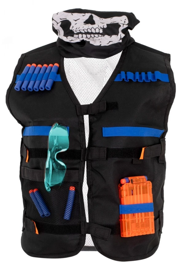 Ikonka Vaikiškas taktinis liemenės ir priedų rinkinys NERF
