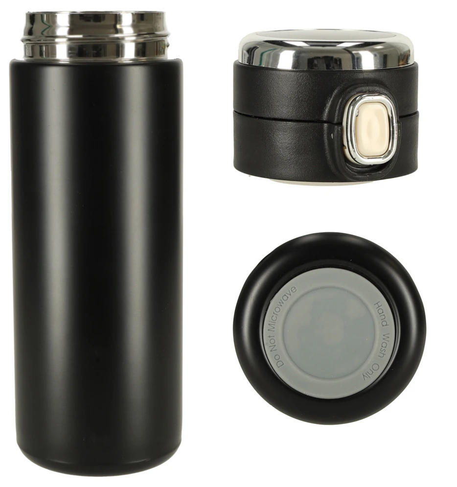 Termo puodelis - termosas 420ML su LED temperatūros indikatoriumi, juodas