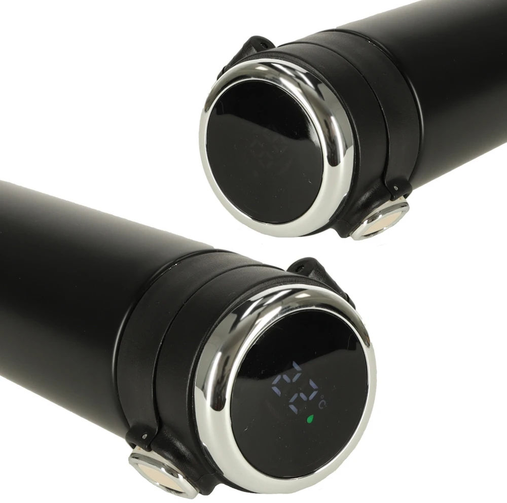 Termo puodelis - termosas 420ML su LED temperatūros indikatoriumi, juodas
