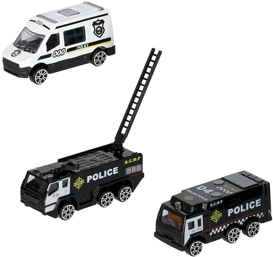 Ikonka Transporterio lėktuvas + 3 policijos automobiliai