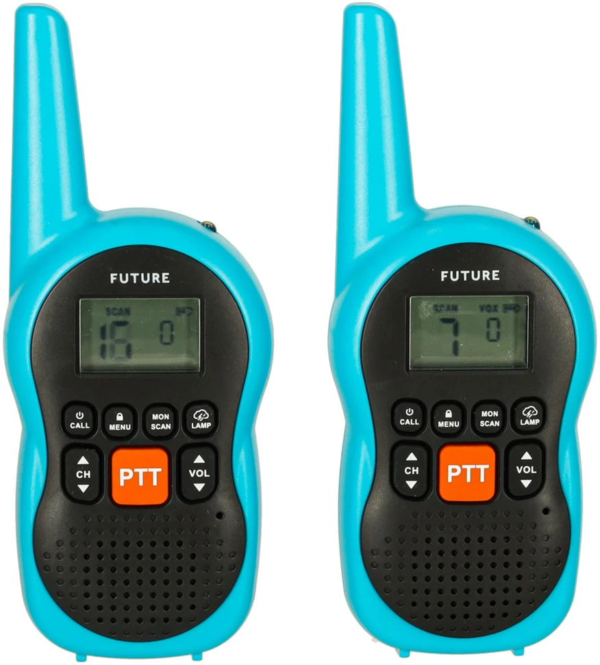 Ikonka Vaikams skirti Walkie Talkie radijo imtuvai 3 km pasiekiamumas, rinkinys 2 vnt.