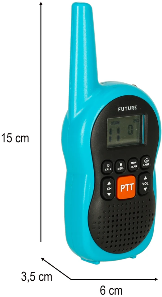 Ikonka Vaikams skirti Walkie Talkie radijo imtuvai 3 km pasiekiamumas, rinkinys 2 vnt.