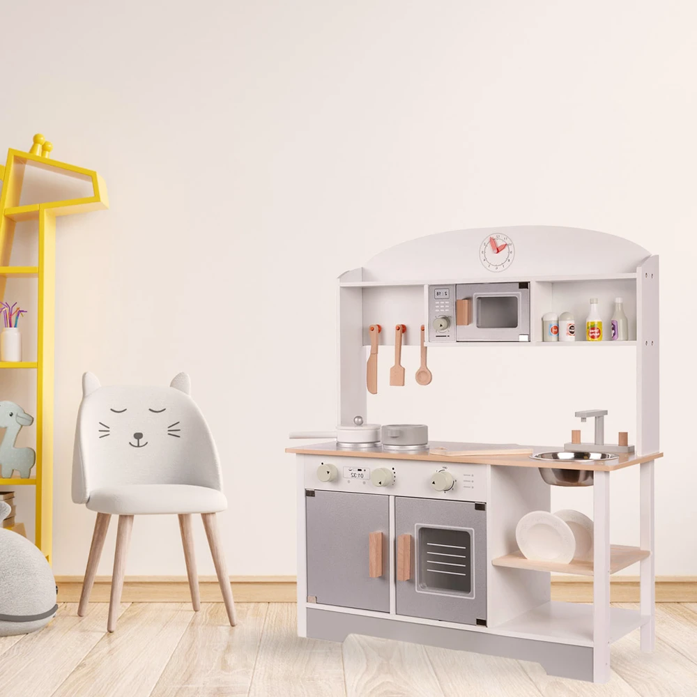 Black & Decker Vaikiška medinė virtuvė MDF MODERN CLASSIC+ priedai