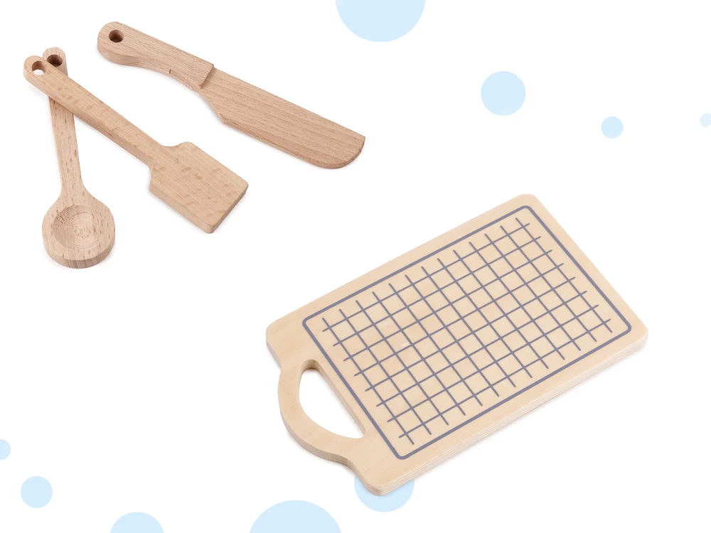 Black & Decker Vaikiška medinė virtuvė MDF MODERN CLASSIC+ priedai
