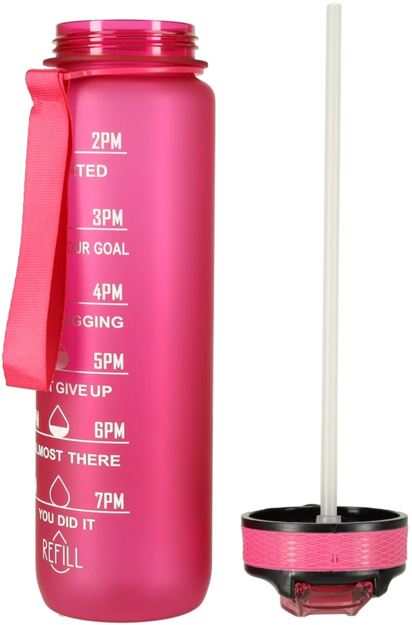 Gertuvė dviračiui 1000ml Time market bottle Rožinė