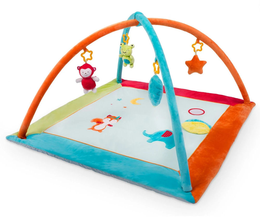 Nukido Interaktyvus edukacinis kilimėlis „Ricokids“ – gyvūnų tematika, 90 x 45 cm