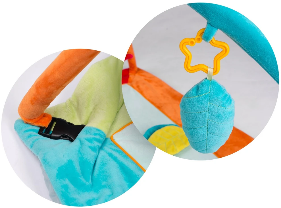 Nukido Interaktyvus edukacinis kilimėlis „Ricokids“ – gyvūnų tematika, 90 x 45 cm