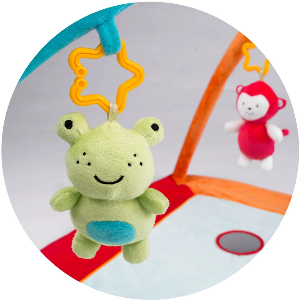 Nukido Interaktyvus edukacinis kilimėlis „Ricokids“ – gyvūnų tematika, 90 x 45 cm