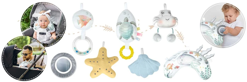 Lavinamasis kilimėlis Nukido Ocean, mėlynas