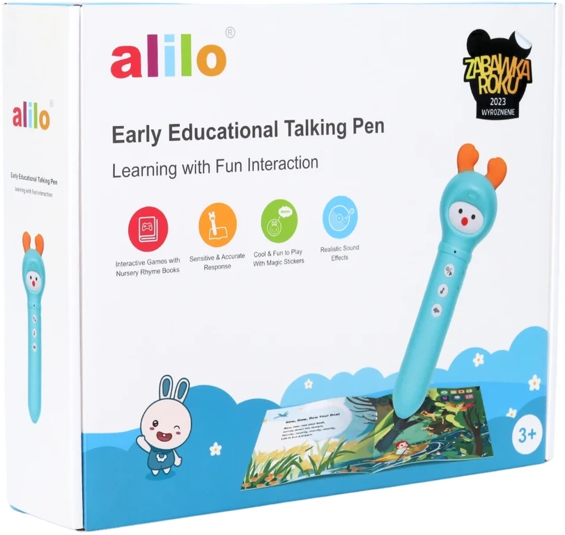 Interaktyvus edukacinis rašiklis anglų kalbos mokymuisi vaikams nuo 3 metų, Alilo D3C