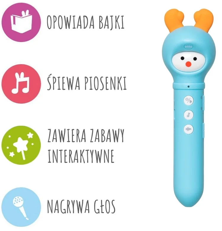 Interaktyvus edukacinis rašiklis anglų kalbos mokymuisi vaikams nuo 3 metų, Alilo D3C