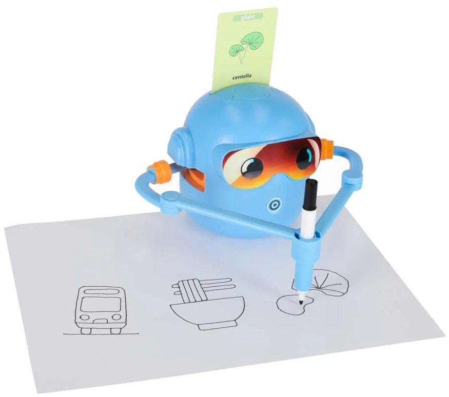 Piešimo robotas mėlynas