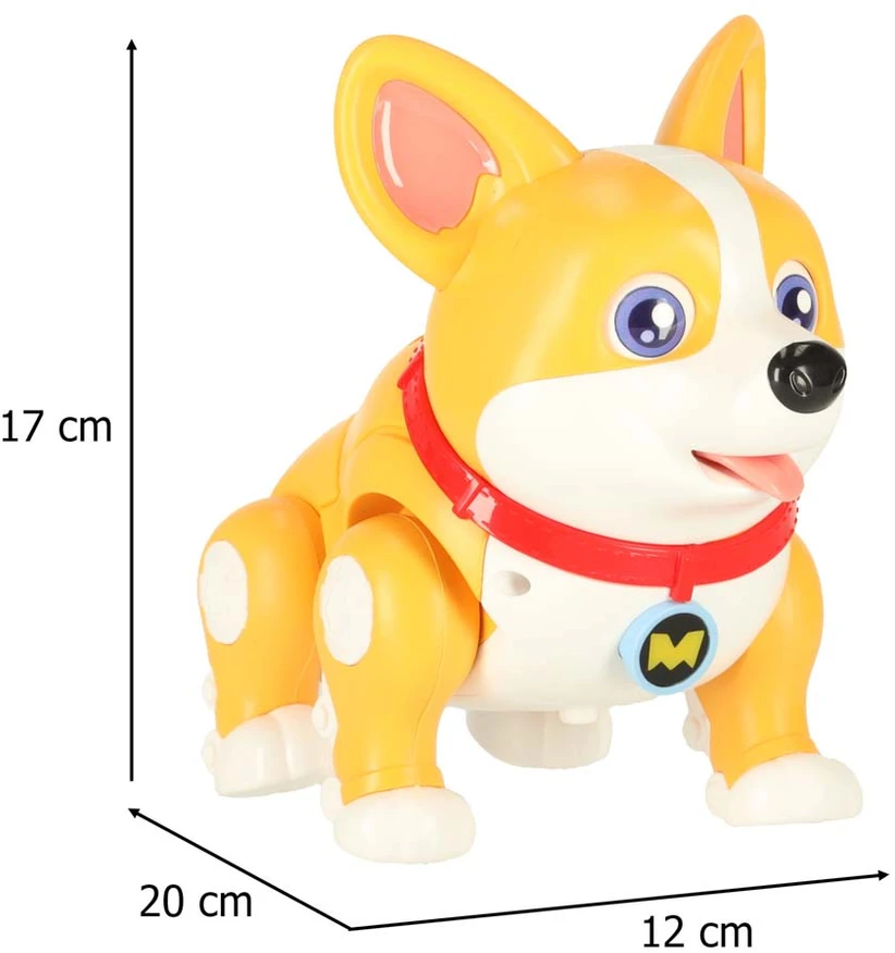 Roger Interaktyvus žaislinis šuniukas Corgi, 20x12x17 cm