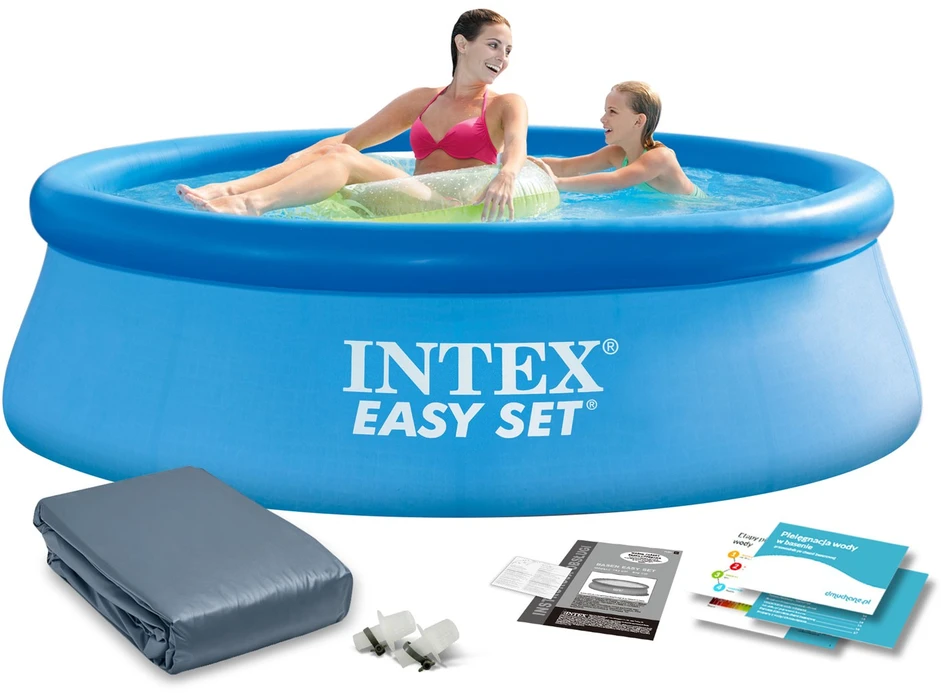 Sodo išplėtimo baseinas 244 x 76 cm 2 viename INTEX 28110