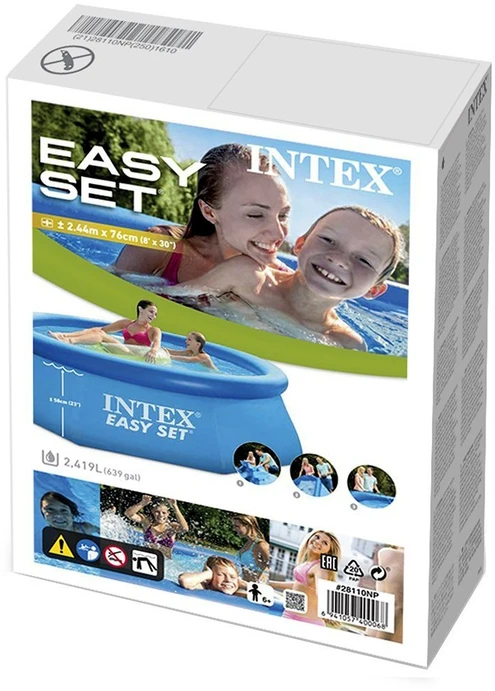 Sodo išplėtimo baseinas 244 x 76 cm 4 viename INTEX 28112