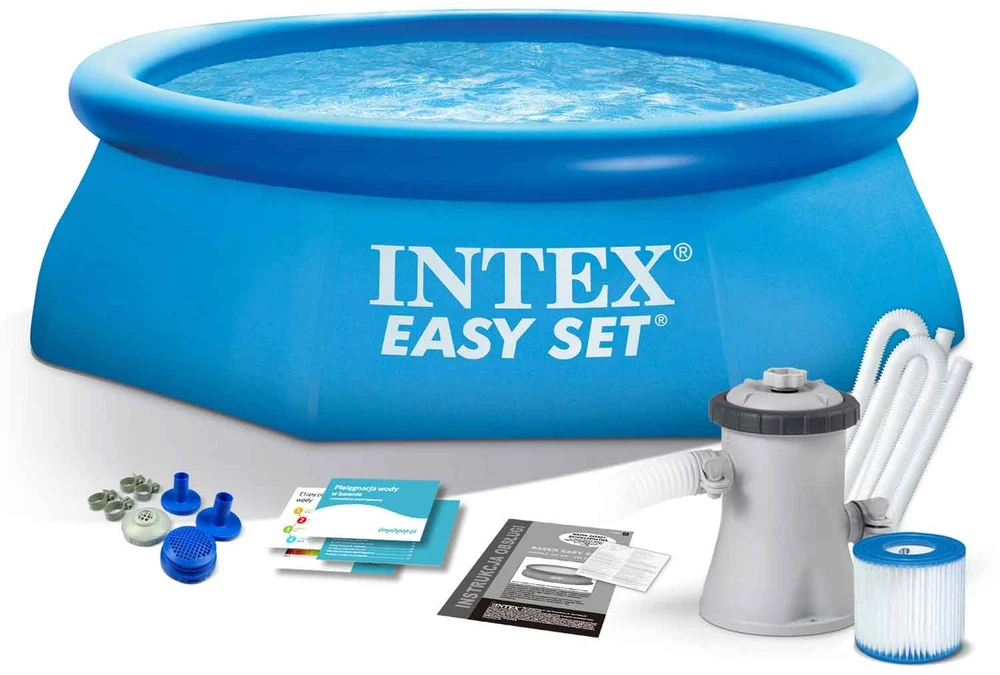 Sodo išplėtimo baseinas 244 x 76 cm 3 viename INTEX 28112