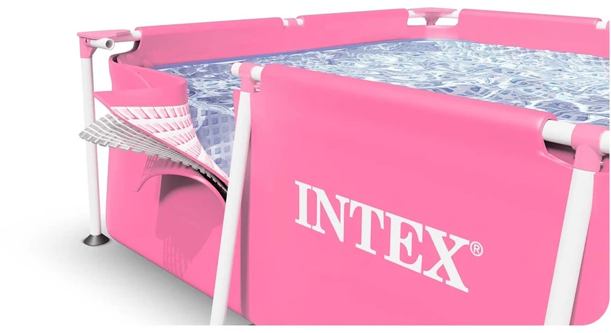 Intex Stačiakampis sodo baseinas, karkasinis, šeimos poilsiui, 220 x 150 x 60 cm, lengvai surenkamas baseinas