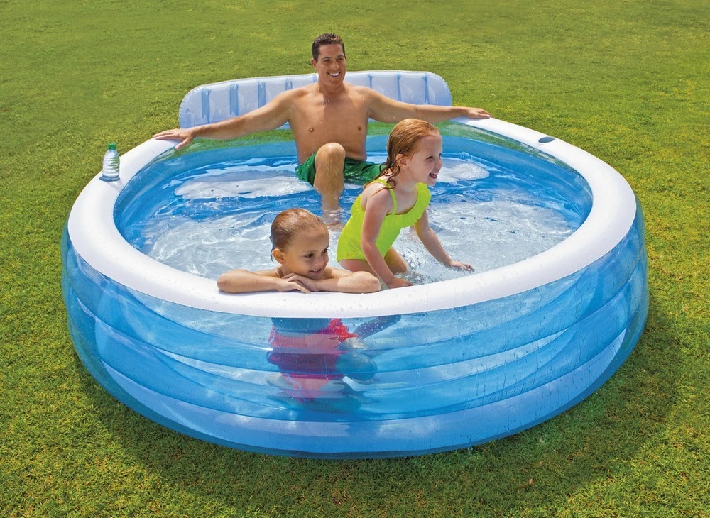 Intex sodo baseinas su sėdyne