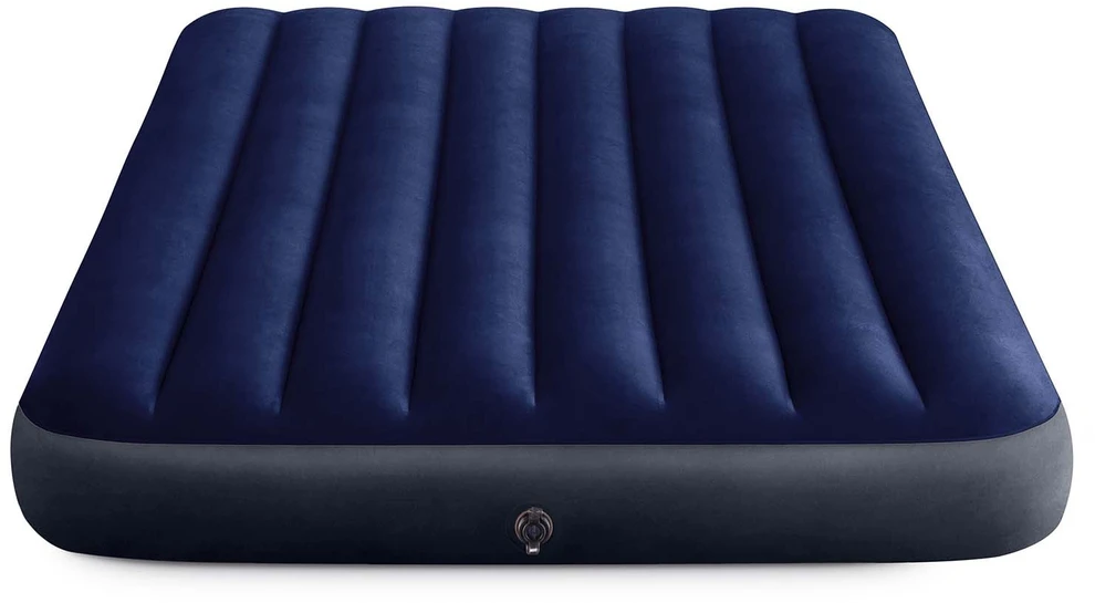 INTEX 64758 pripučiamas čiužinys 191x137x25 cm su stūmokline pompa