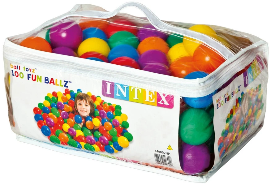Intex Small Fun Balls, nešiojimo krepšys 100 vnt