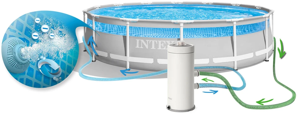 Intex Galingas baseino siurblys su filtru ir montavimo komponentais