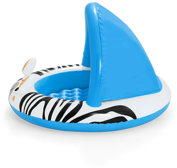 Bestway Bestway 52559 Pripučiamas baseinas su stogu ir pumpuojamu dugnu Zebra 97cm x 66cm