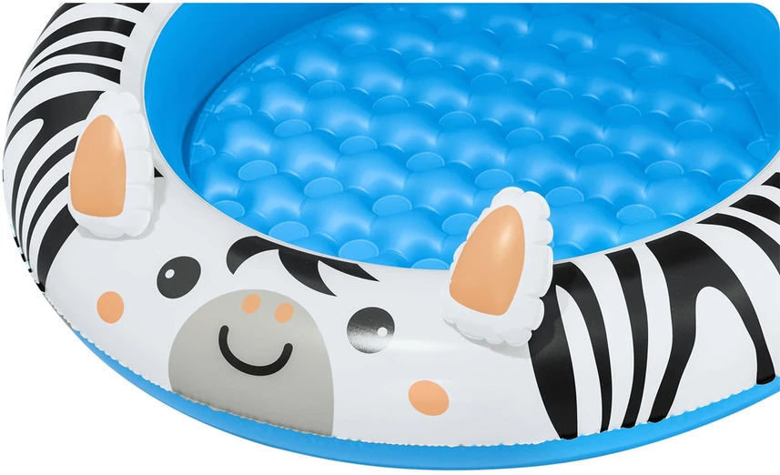 Bestway Bestway 52559 Pripučiamas baseinas su stogu ir pumpuojamu dugnu Zebra 97cm x 66cm