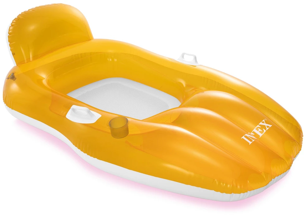 INTEX plaukimo čiužinys 163 x 104 cm oranžinis
