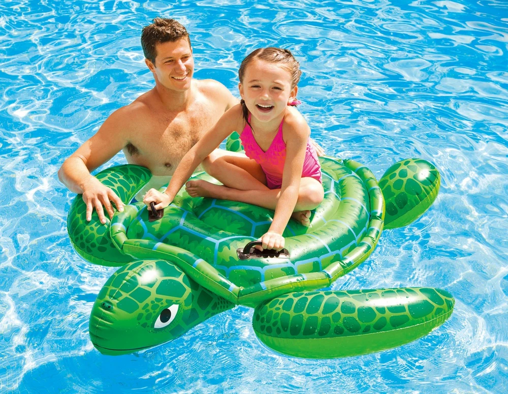 Pripučiamas plaukimo čiužinys Vėžlys, Intex, 150 cm