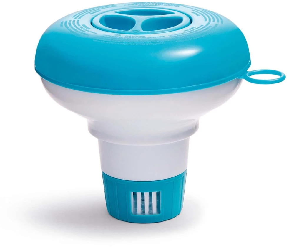 Intex Plaukiojantis cheminių medžiagų dozatorius + 1kg daugiafunkcinių tablečių