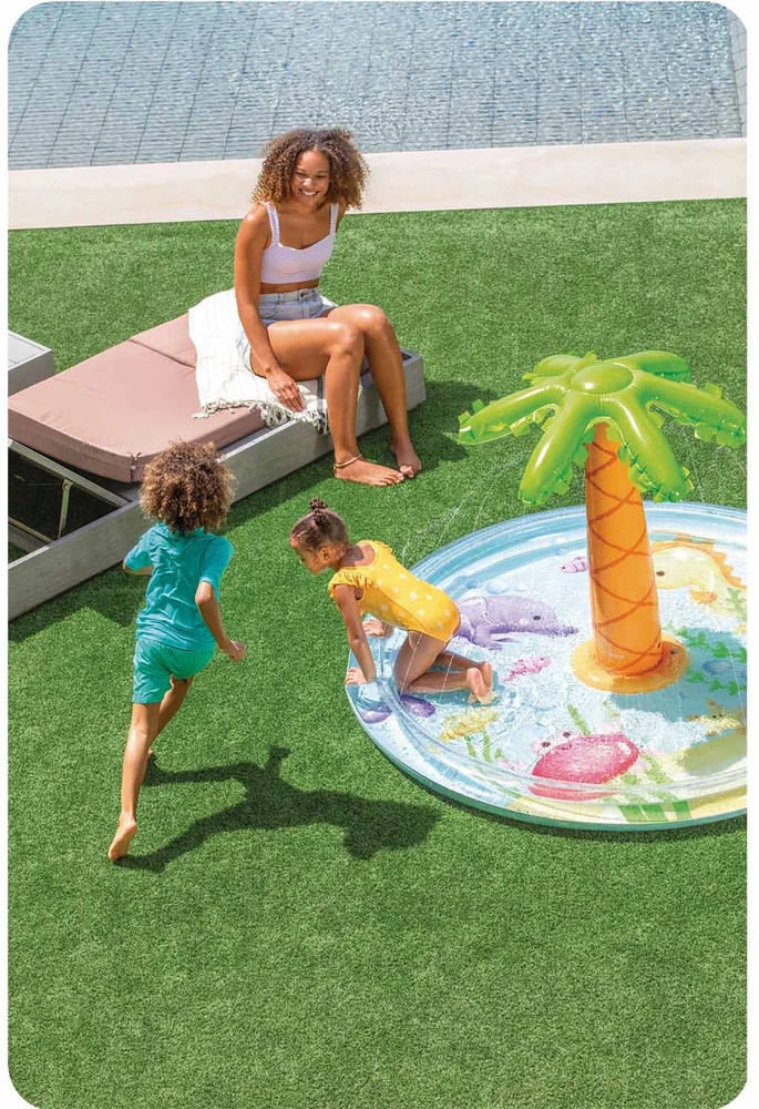 INTEX pripučiamas baseinas vaikams Palma 104x173 cm 56433