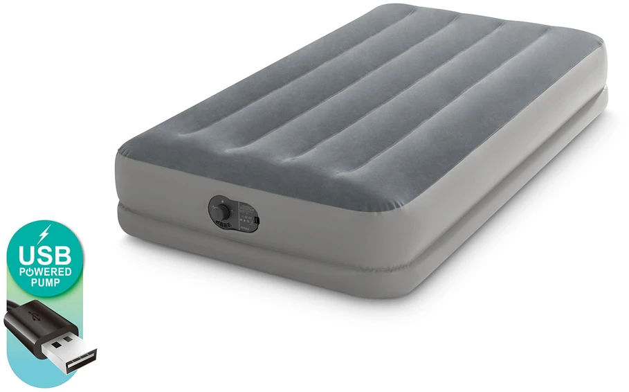 INTEX pripučiamas čiužinys 191x99x30 cm su integruota elektrine pompa 64112